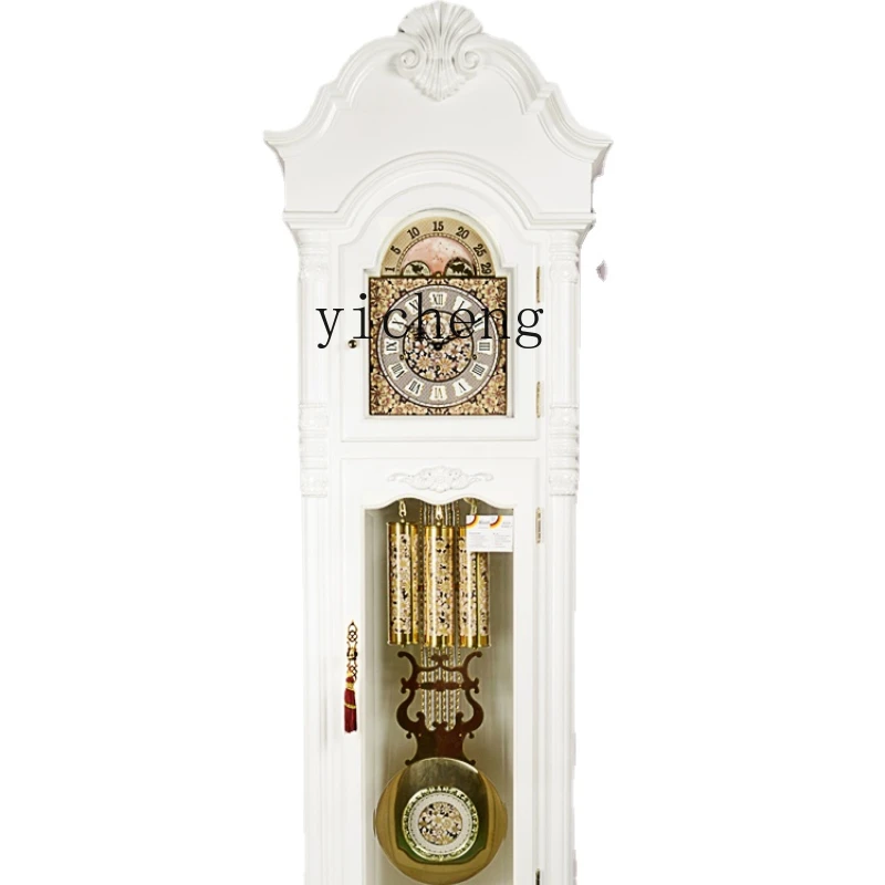 YY European Style the Grandfather Clock Living Room Simple Vertical Floor Clock Light Luxury Modern