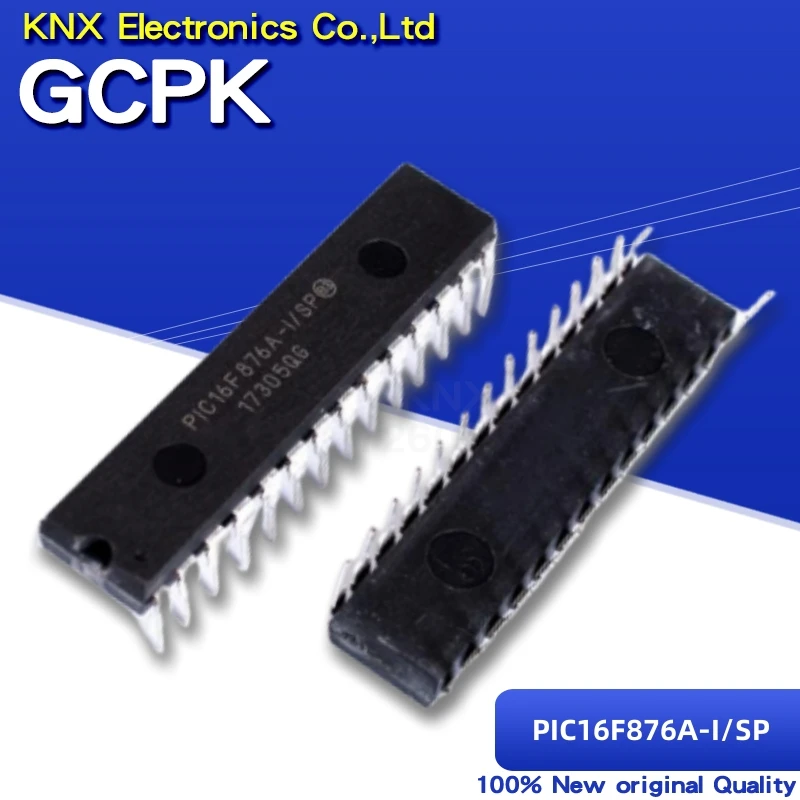 2pcs PIC16F876A-I/SP PIC16F876A 16F876A DIP28 nhanced Flash Microcontrollers new original