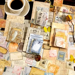 100pcs/pack Vintage Memo Paper Kit DIY Scrapbooking School Supplies Junk Journal Collage Photo Album Aesth Notes Paper