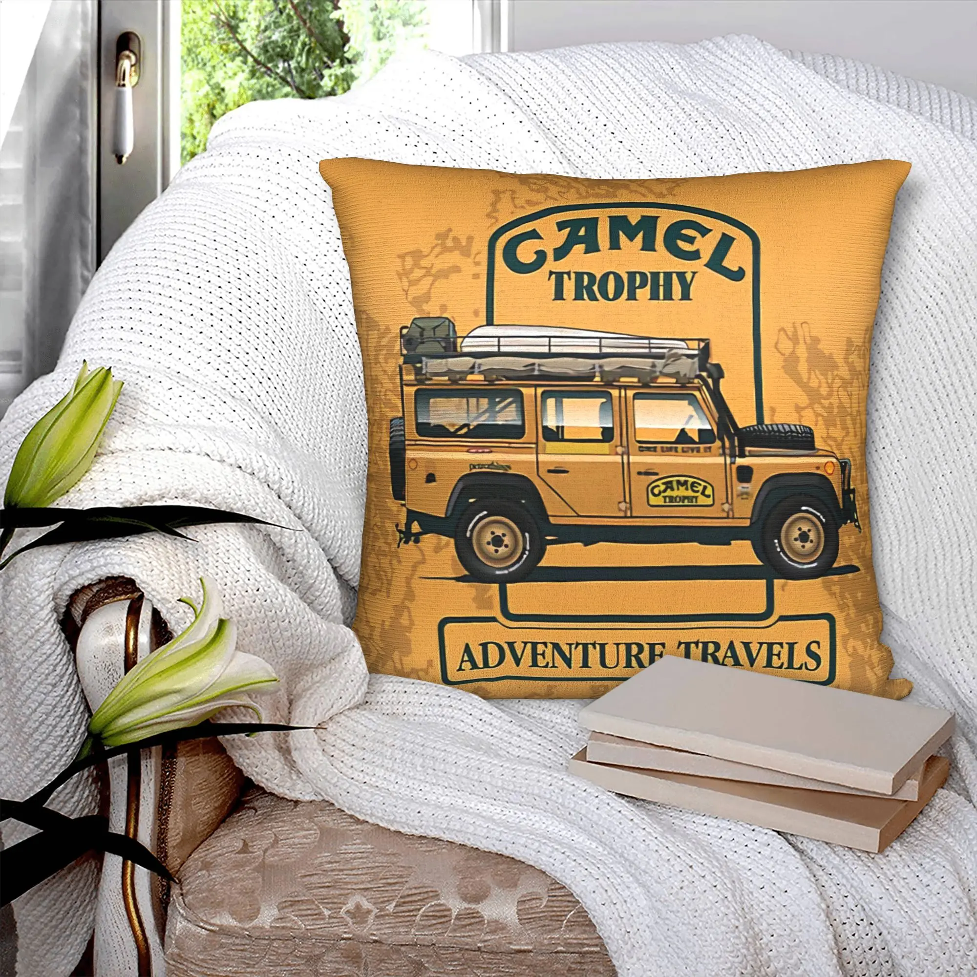 Nordic Style Camel Trophy Defender 110 Cushion Cover 40x40cm Soft  Throw Pillow for Sofa Square Pillowcase Decoration