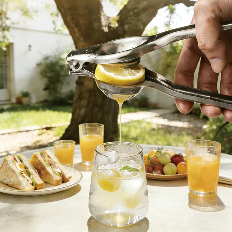 2026 Upgrade Manual Citrus Juicer 304 Stainless Steel Lemon Orange Press Efficient Hand Squeezer Extractor for Kitchen Home Use view 4