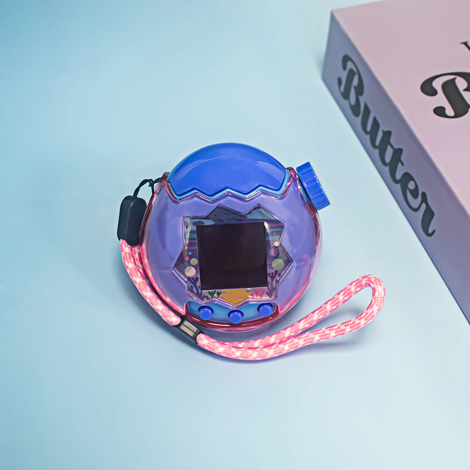 

For Tamagotchi Paradise Transparent Protective Case Cover With Lanyard Scratch-Resistant PC Hard Shell Full Coverage Clear Cover