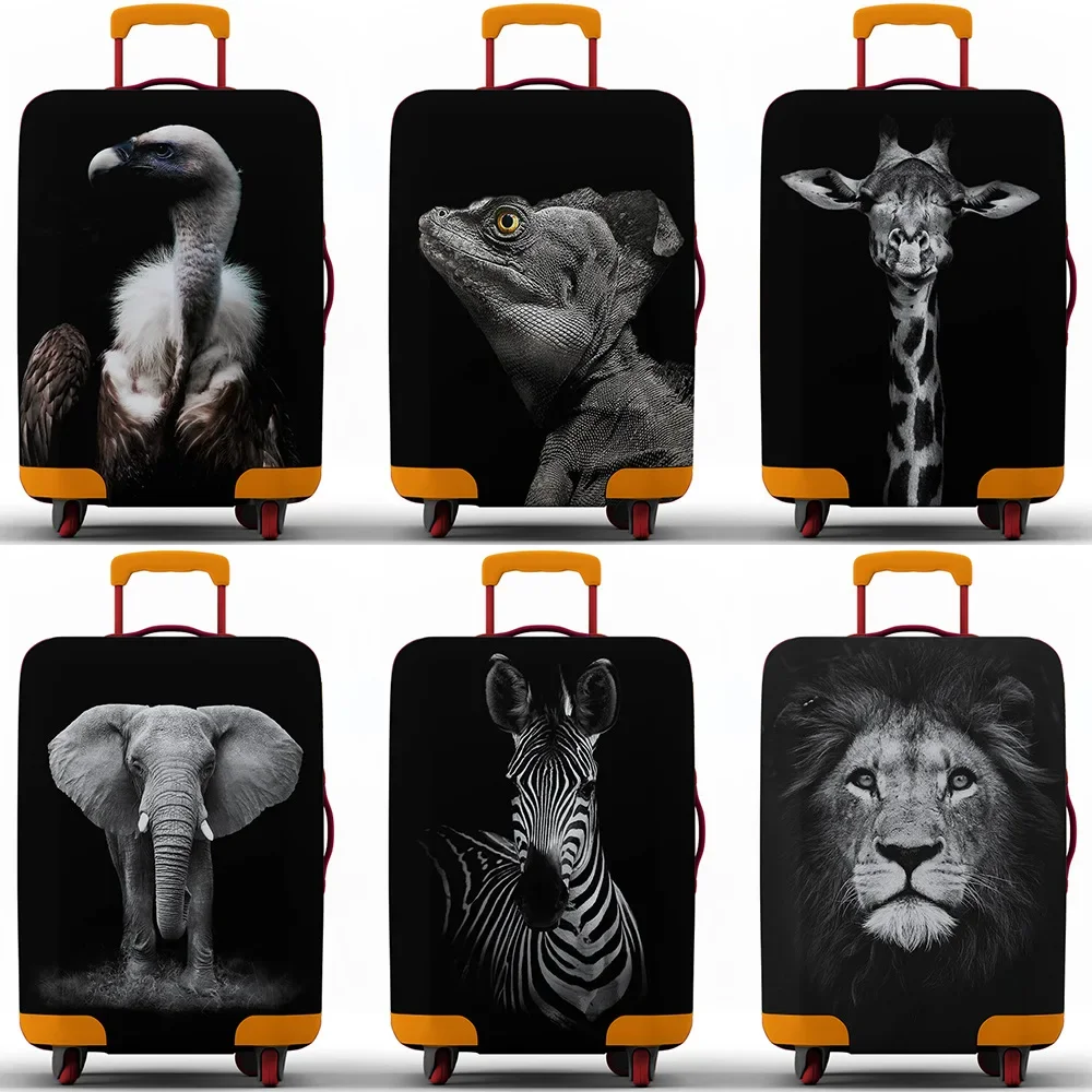 

Black and White Animal Picture Suitcase Dust Cover, Thickened Case Cover, Air Layer Suitcase Protective Cover, Suitcase Cover.