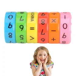 Colorido ABS Montessori Math Toys for Kids, Pré-escolar Learning, Brinquedos Educativos, Crianças, Números, Magic Cube Puzzle, Children Math Toys