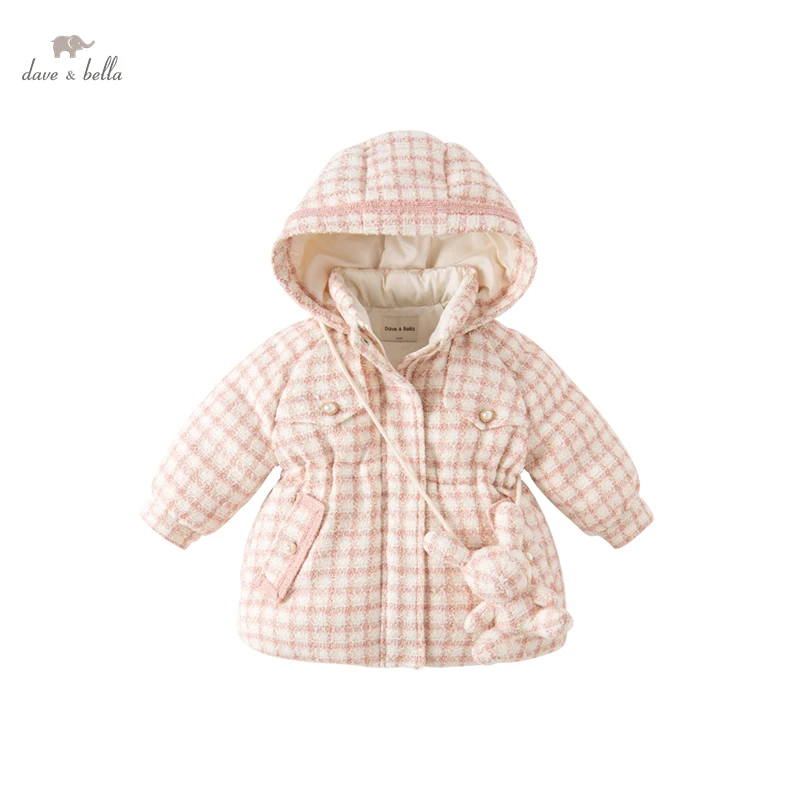 Dave Bella Winter Children\'s Clothing Girls Duck Down Jacket Fashion kids Warm Outerwear DB4224662