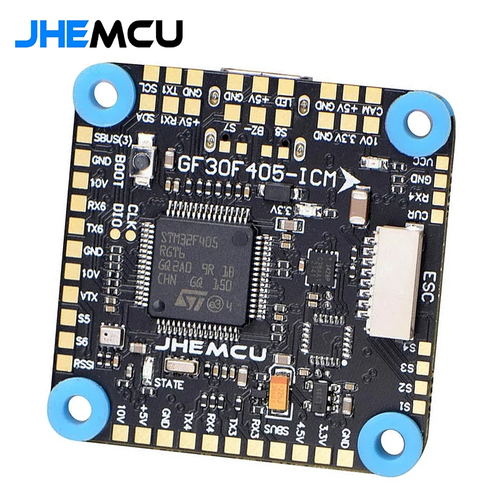 JHEMCU GF30F405-ICM 42688P Baro OSD BalckBox 5V 10V デュアル BEC F405 フライトコントローラー 3-8S 30X30mm RC FPV フリースタイルドローン用