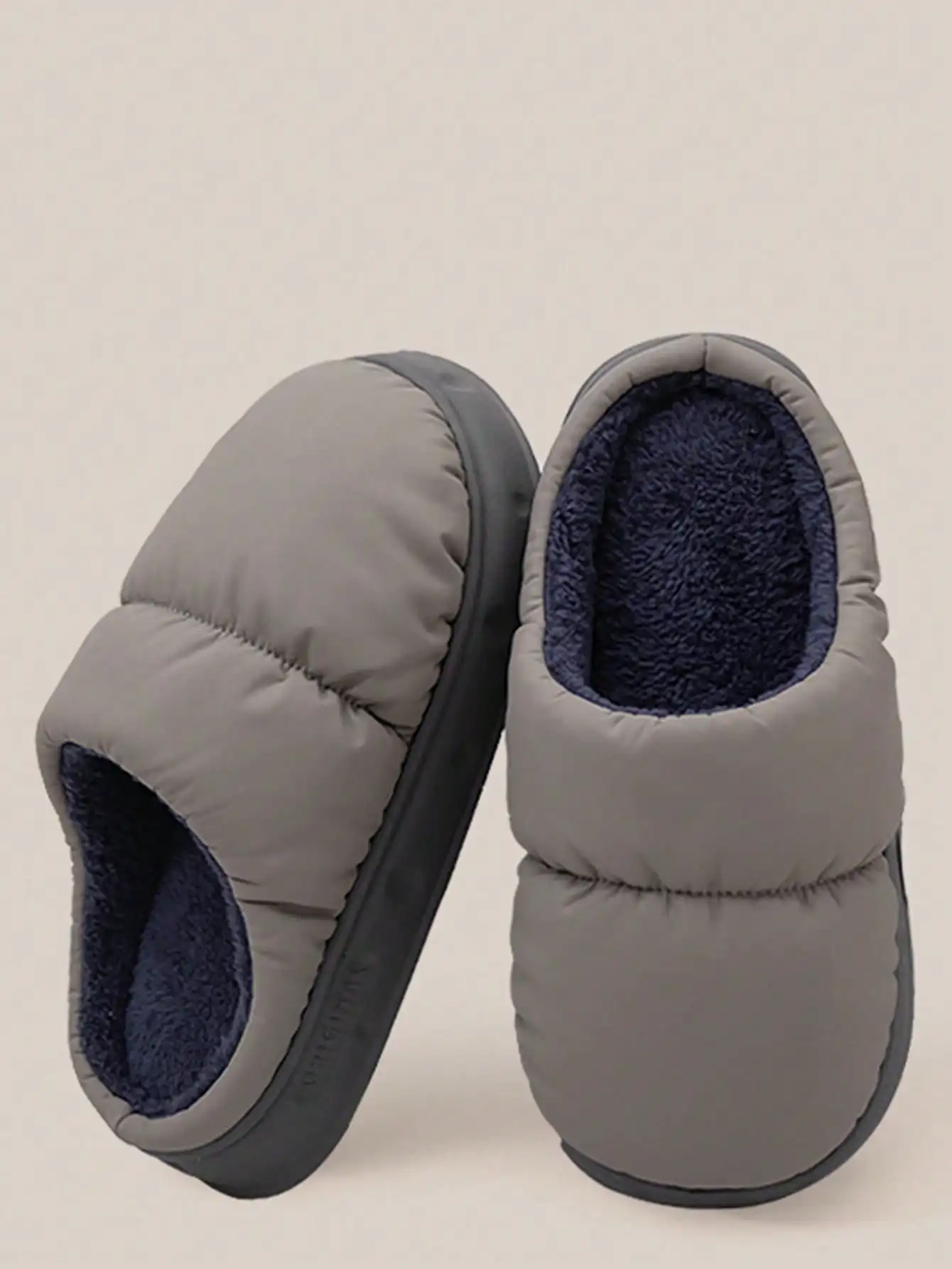Men\'s Home Slippers Warm Shoes Indoor and Outdoor Non-slip Thick Bottom Casual Daily Home Cotton Shoes
