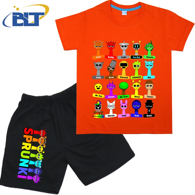 Рисунок 3 - Детская футболка с принтом All Sprunki с их именами