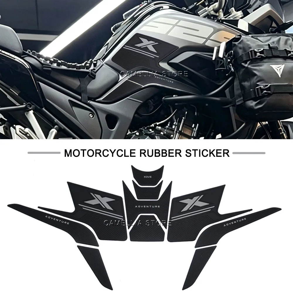 

Motorcycle Fuel Tank Pad Anti-Slip Side Waterproof Black Motorcycle Fuel Tank pad Sticker for KOVE 525X 500X