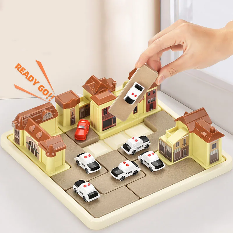 New Children Puzzle Police Car City Siege Early Education Toys Logical Thinking Training Parent-child Toys Gifts