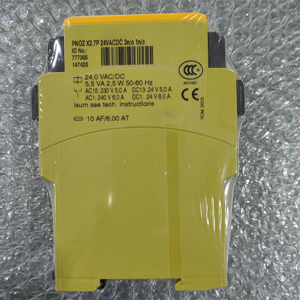 For Pilz PNOZ X2.7P 24VACDC 3n/o 1n/c 777305 Safety Relay Module