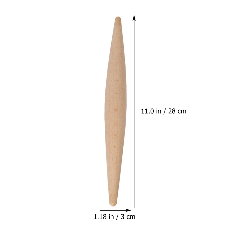 

4pcs Wooden Rolling Pin 30Cm Smooth Non-Stick Dough Roller For Baking Kitchen Cooking Tools Household Baking Tool