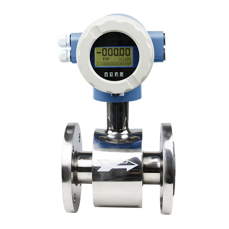 Intelligent LDG stainless steel electromagnetic flowmeter pipeline split explosion-proof sewage liquid