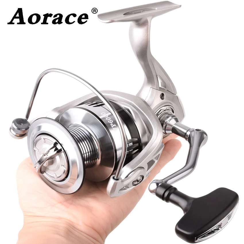 

Aorace Spinning Fishing Reel 1000~6000 Series 5.2:1 Gear Ratio Spinning Reel Max Drag 10kg Carp Fishing Reel for Bass Pike