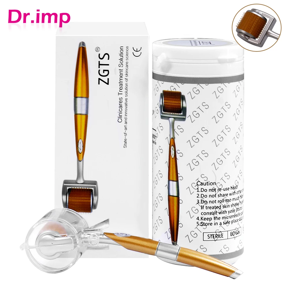 Roller Derma Micro Needle Titanium 0.2/0.25/0.3mm lunghezza aghi Dermoroller ricrescita dei capelli crescita del pane trattamento del corpo del viso