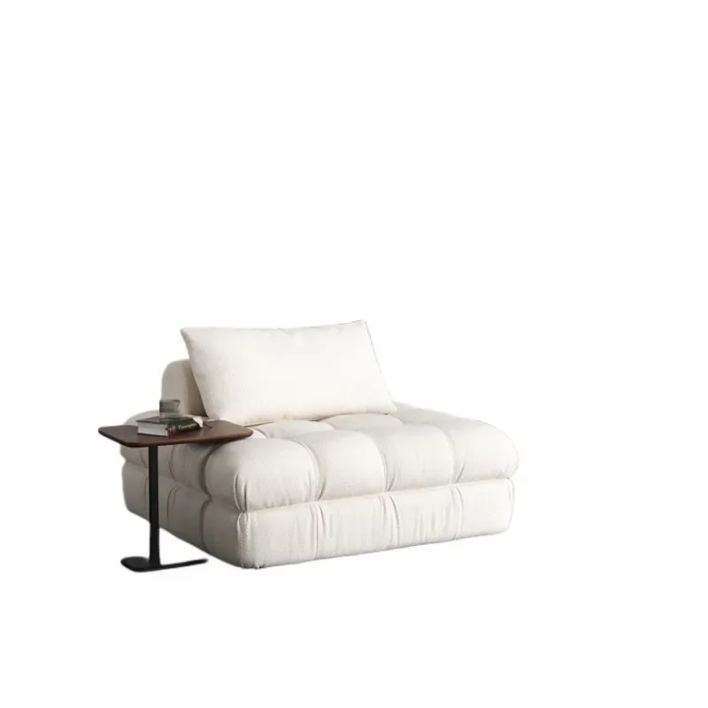 

Wabi Sand Wind Cream White Module Tofu Block Single Combination Designer Replica Fabric Sofa