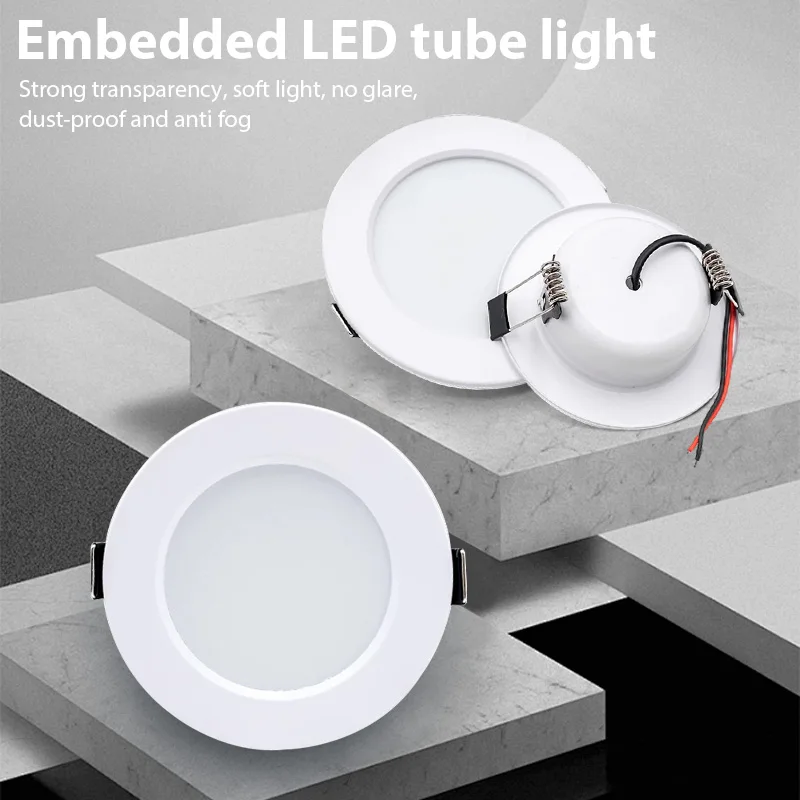 

1/3/6 шт. светодиодный встраиваемый точечный светильник переменного тока 220 В светодиодный декоративный круглый потолочный светильник 9 Вт светодиодный точечный светильник для внутреннего освещения холодный белый