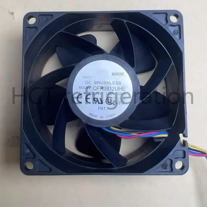 Brand New Original QFR0812UHE DC 12V 2.50A 80×80×38MM Server violent high air volume cooling fan