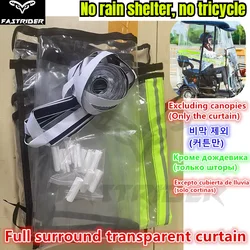 Electric Tricycle Canopy Enlarged Thickened Fully Enclosed Canopy Curtain Transparent Semi Enclosed Sunshade Curtain(no Canopy)
