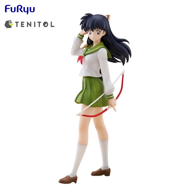 FuRyu TENITOL Inuyasha Higurashi Kagome PVC 18CM Anime Action Figures Model Collection Toy