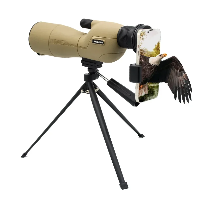 25-75x60 Monocular Telescope High Power HD Spotting Scope Low Light Night Vision Monocular For Bird Watching Outdoor Observation
