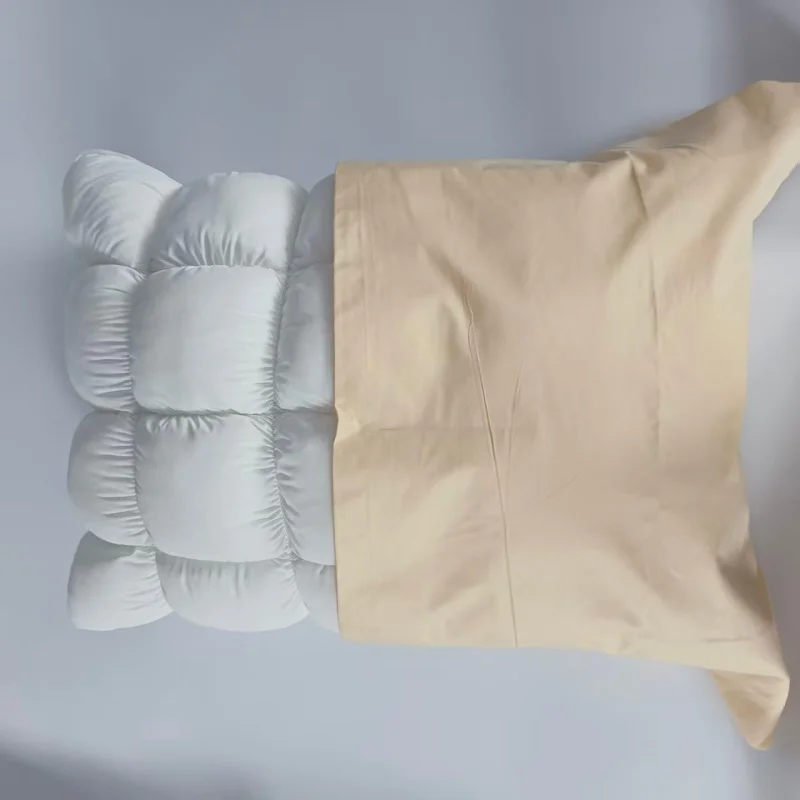 1pc Super Soft 3D Bread Grid Pillow For Home Hotel Adult Fluffy Comfortable AB Side Color Pillows Core 50*66 Drop Shipping