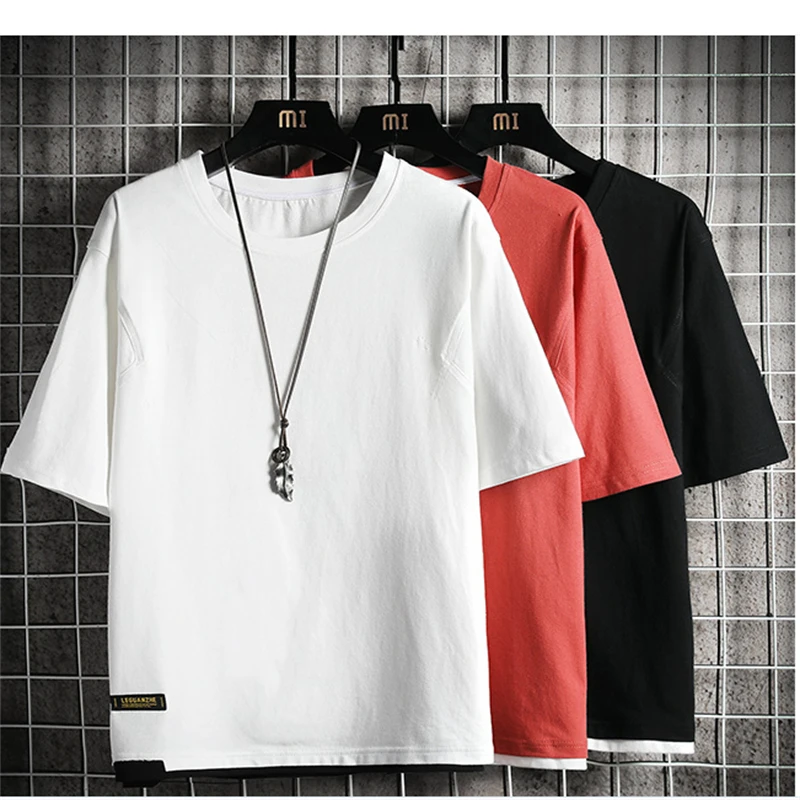 

Men Tshirts Casual Summer Pullover Short Sleeve T-shirt Male Fashion Tide Tees
