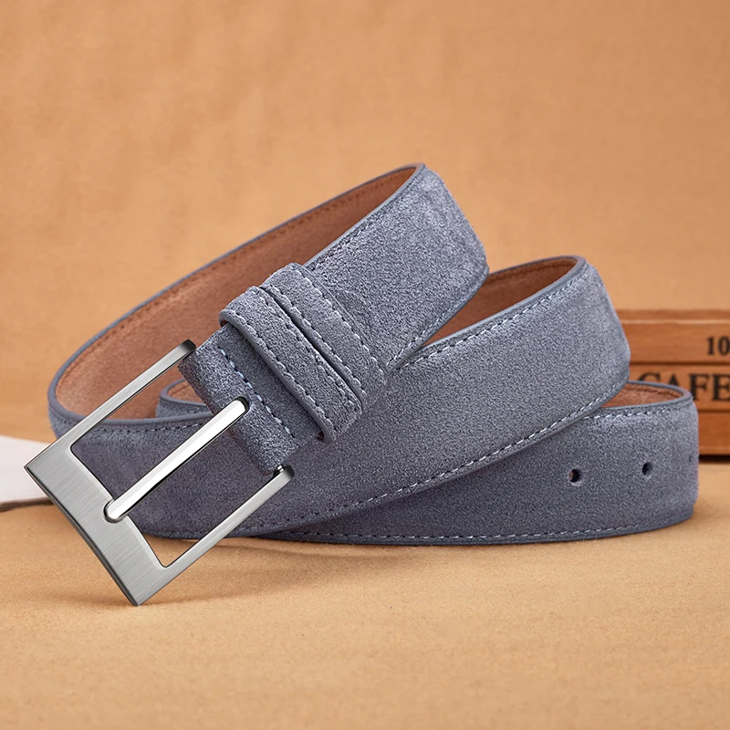 Nieuwe suède riem uit 2025, populaire stijl, casual riem, geschikt voor zowel mannen als vrouwen, modieuze stijl, duurzame riem