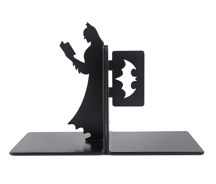 2 шт./компл. фигурки супергероев Bookend, металлическое настольное украшение, Офисные аксессуары для рабочего стола, художественное украшение, ремесла