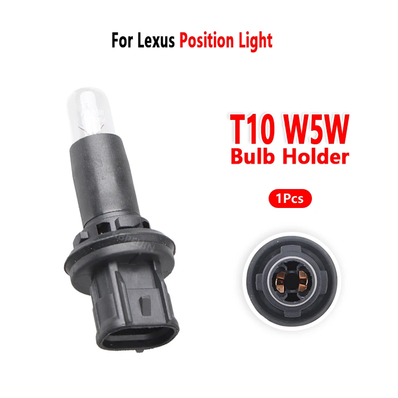 Car T10 Bulb Holder for Lexus RX330 RX350 RX400h RX450h 2006 To 2020 Position Light Socket Base Accessories 1 Pcs