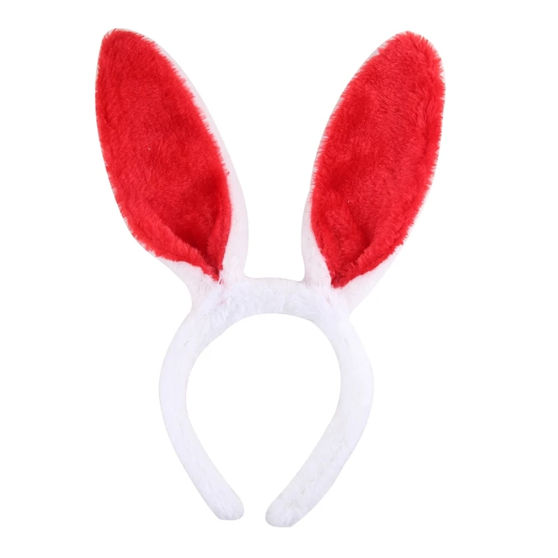 Plush Rabbit Ear Hair Hoop Bunny Ears Headband Theme Party Stage Performance Headdress Christmas Easter Cosplay Costum Dropship