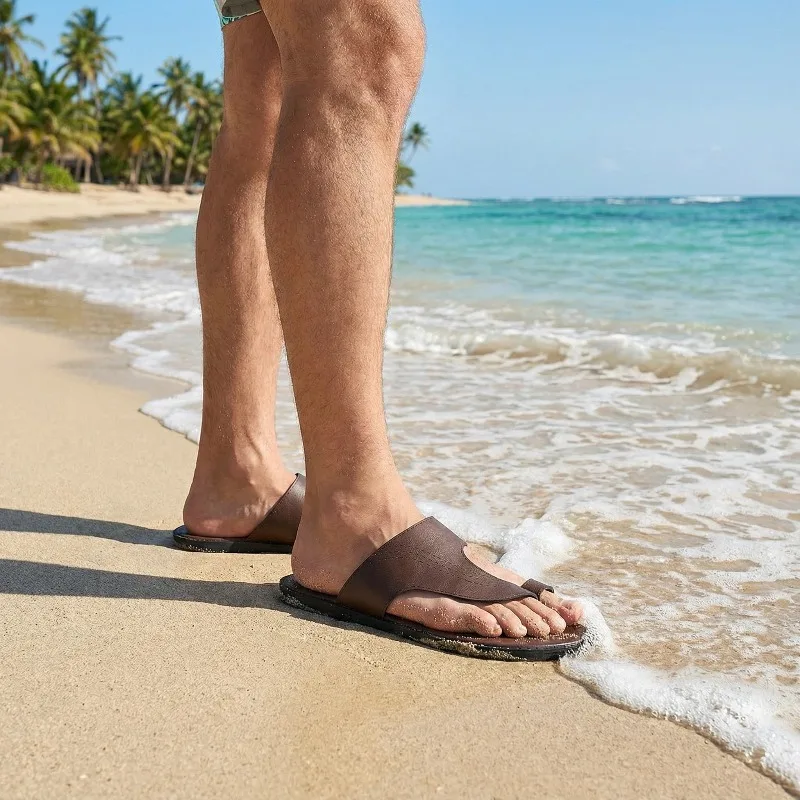 

Daily new men's slippers bathroom outdoor casual sandals non-slip and wear-resistant lightweight men's cool slippers