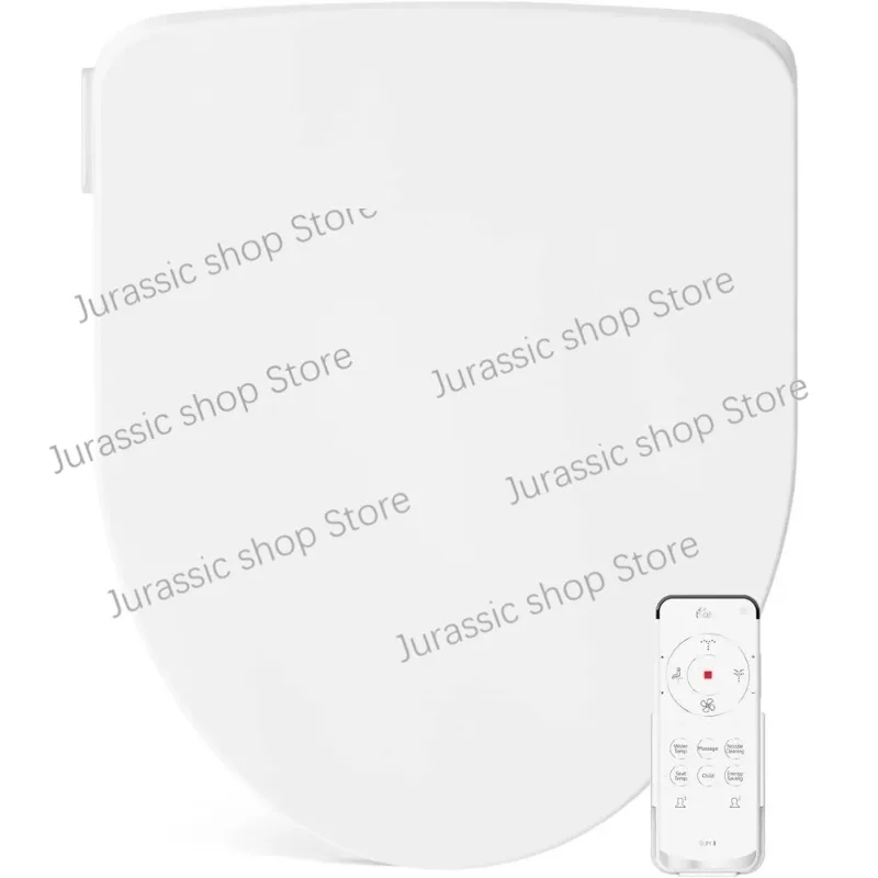 Bio Bidet by Bemis Slim Three Smart Bidet Toilet Seat, Round, White