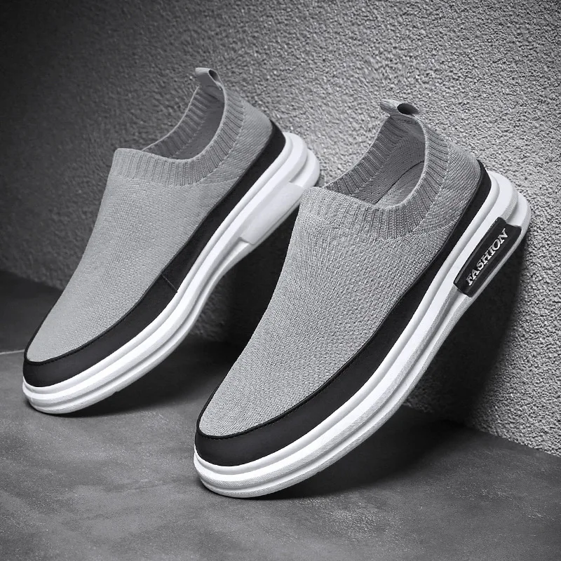 Summer Slip on Men\'s Casual Shoes Breathable Men Walking Shoes Lightweight Mesh Sneakers Male Flat Running Shoe Zapatos Hombre