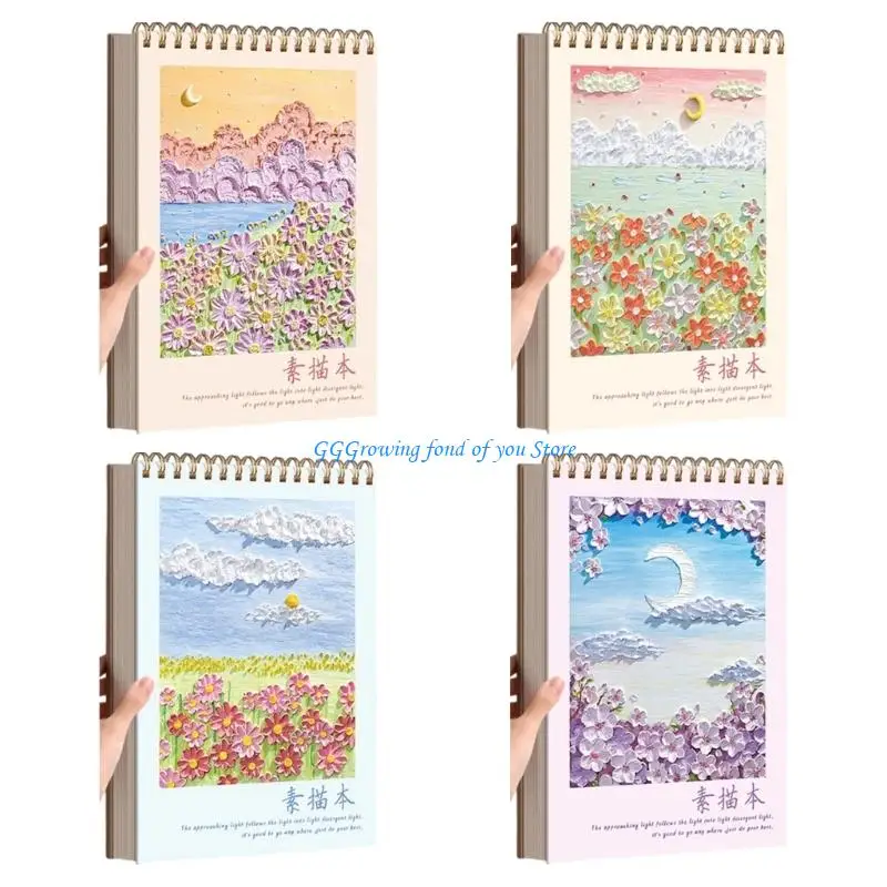 

H9EB Drawing Notebook Art Journal For Creative Professionals 120 Sheets 200g Recycles