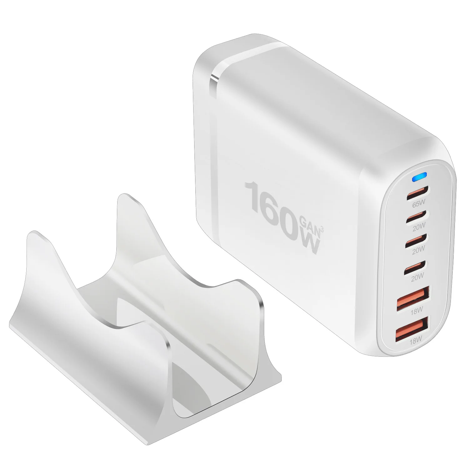Imagem -04 - Carregador Rápido Usb tipo c 160w Gan Fast Charge 3.0 Carregador Móvel Carregador Usb tipo c pd de Portas Tablet Conveniente para Carregar