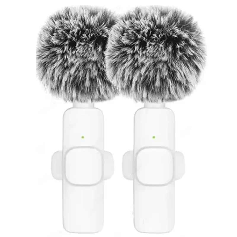 New Tech Wireless Lavalier Microphone For Android Camera Live Gaming Phone Portable Audio Video Recording Mini Microphone