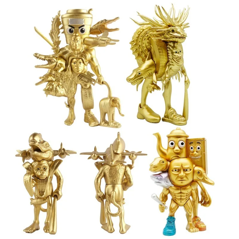 Tung Tung Sahur Italian Brainrot Monster Fusion Edition Tralalero Tralala Anime Action Figure Cartoon Model Decor Toy Gifts New