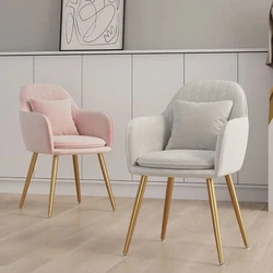 Trendy European Dining Chairs Nordic Luxury Modern European Dining Chairs Beautiful With Armrest Cadeiras De Jantar Furniture