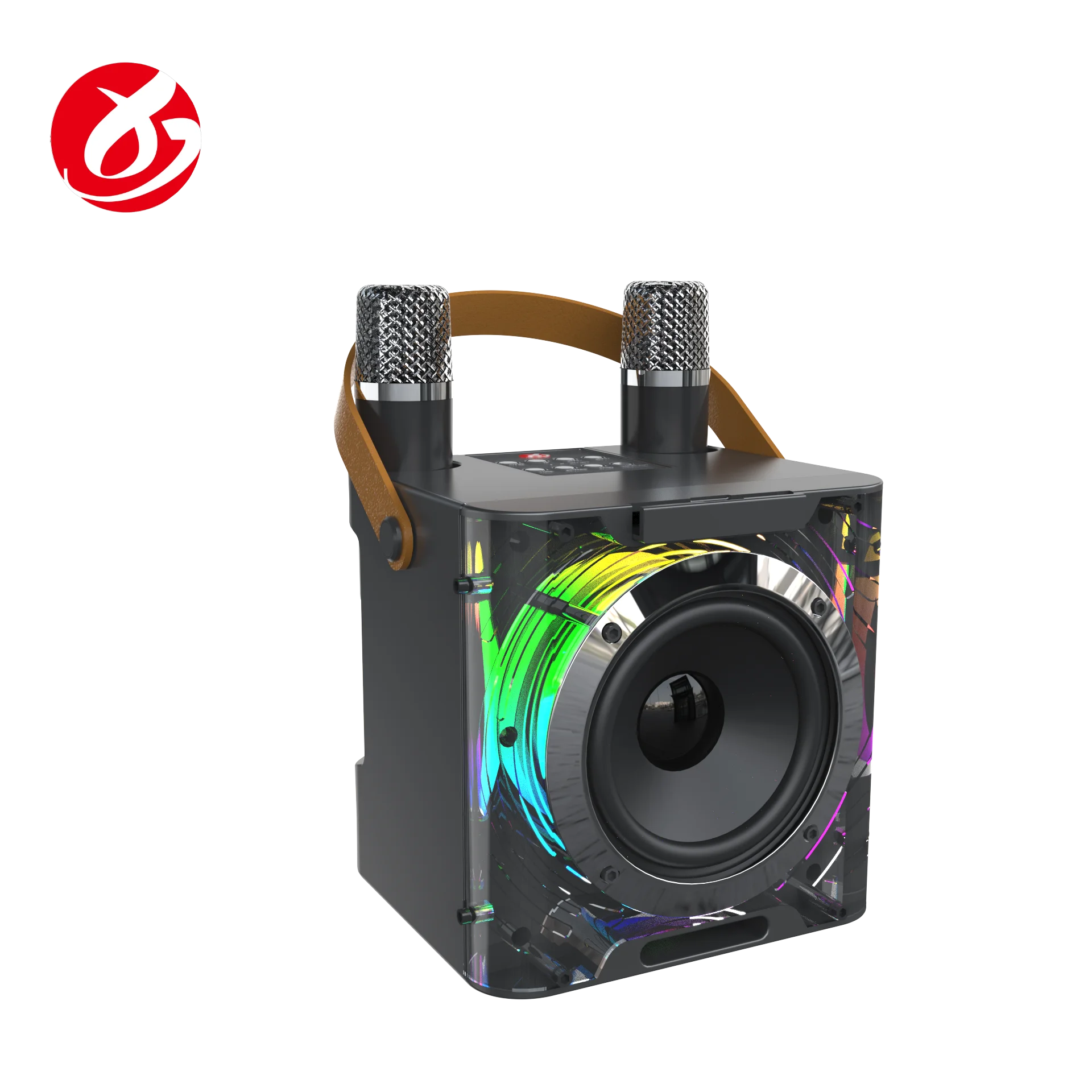 

bluetooth Speaker with Led Light BT Audio Portable Speaker All-in-One Microphone and TKV Family Speaker for Outdoor Parties