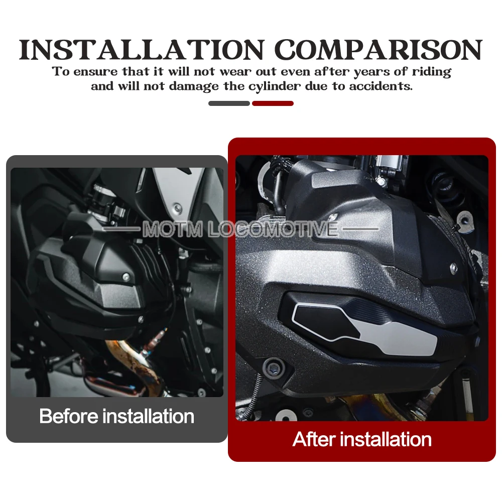 

FOR BMW R1300GS Adventure R1300R R1300RS R1300RT R 1300 GS RT R RS Accessories CNC Engine Guard Cylinder Head Cover Universal St