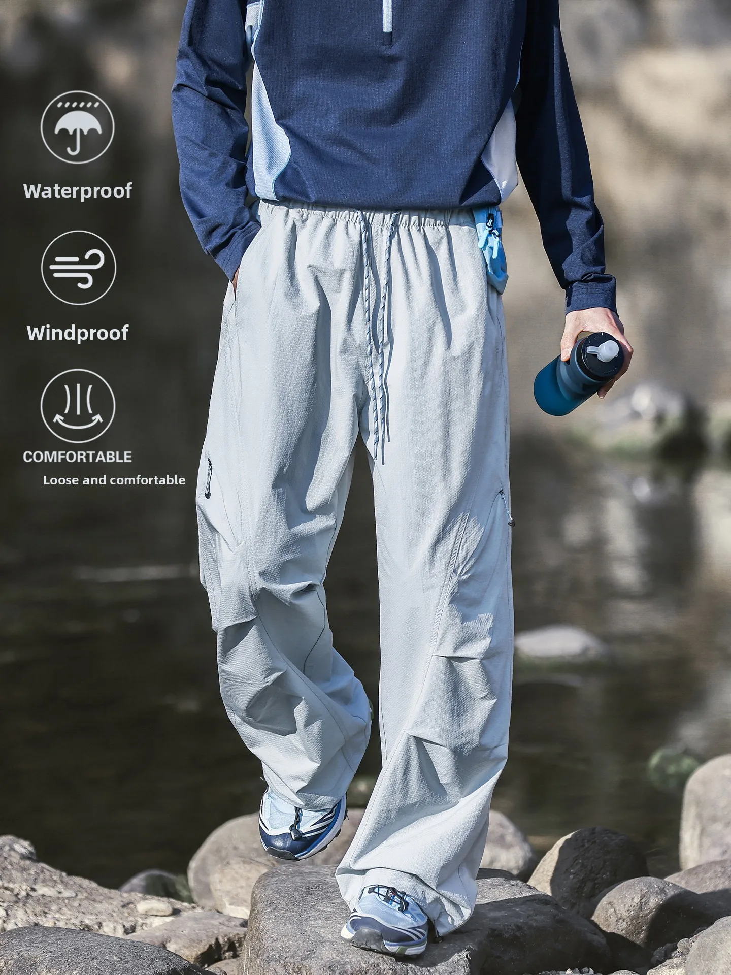 

Свободные американские рабочие брюки для активного отдыха, мужские, весенние, для верховой езды, альпинизма, ветрозащитные, износостойкие, в стиле парашютиста