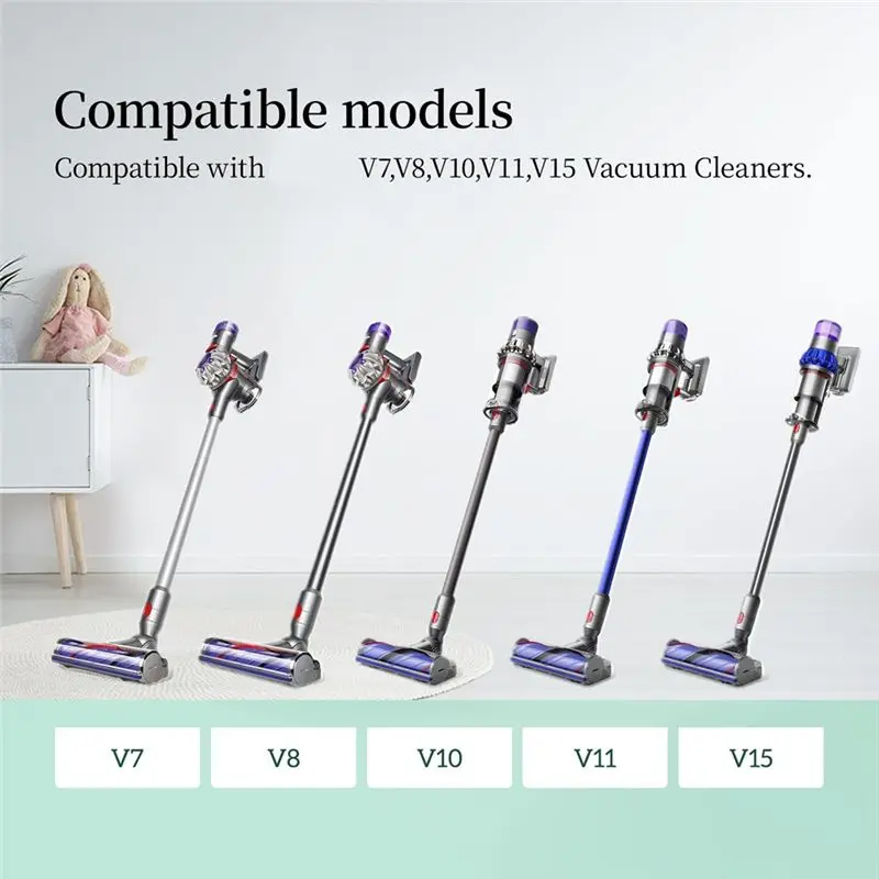 A005-Quick-Release Moterhead Replacement Cleaner Head And Roller Brush Kit Compatible For Dyson V7v8v10v11v1vacuum Cleaners