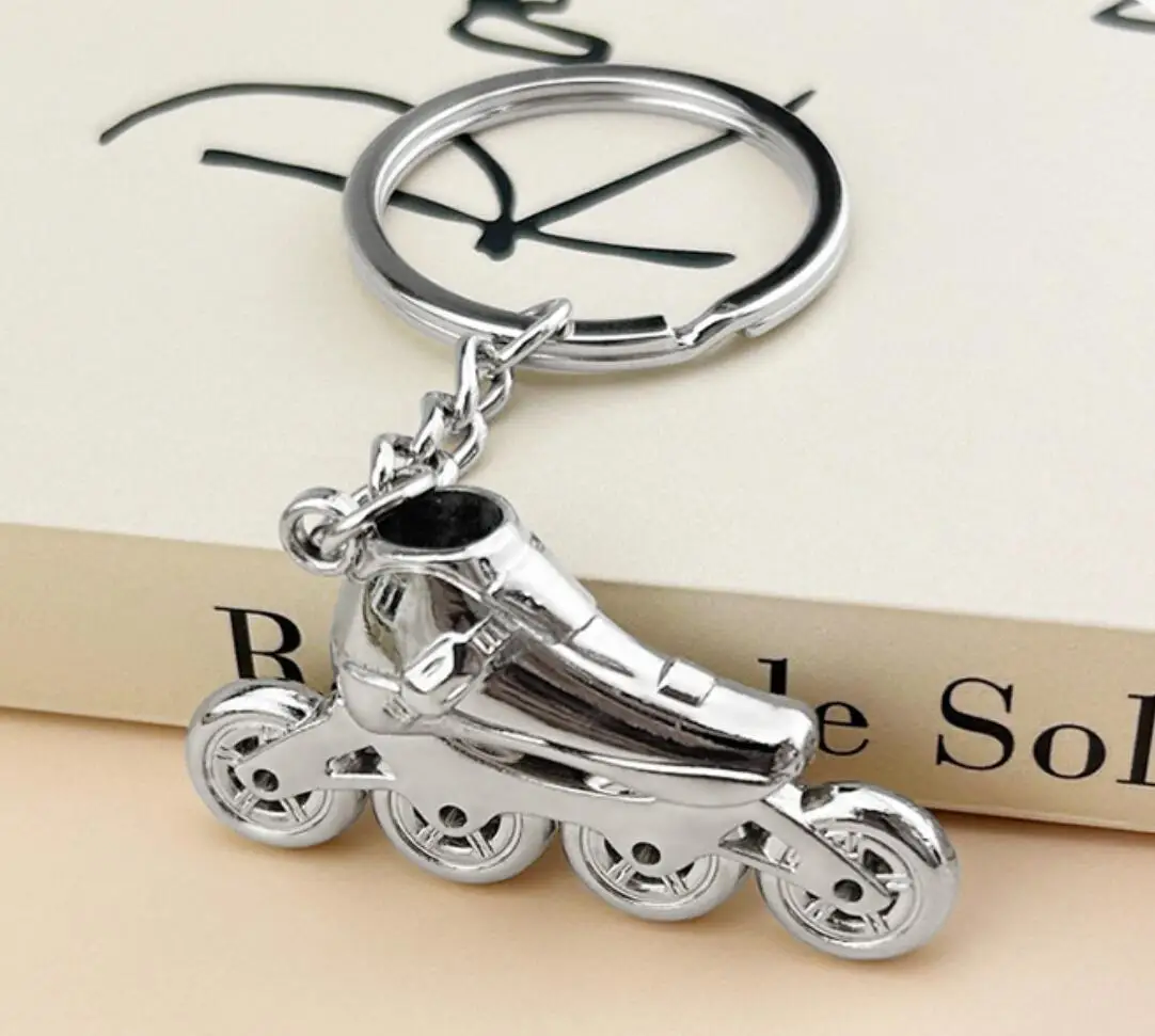 Roller Skate Keychain  Pendant Skating Keychains Bag Pendant Decoration Gifts Bulk Ring Speed Skates