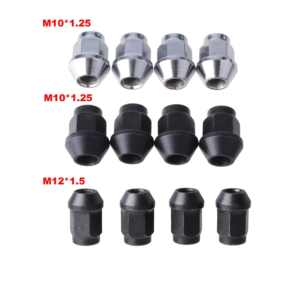 

4Pc M10x1.25/M12x1.5 wheel hub nuts for Huansong HS ATV Scooter Buggy UTV Quad Bike Vehicle Moto Alloy Aluminum Rim Wheel