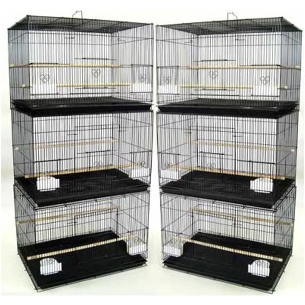 Lot of 6 Breeding Bird Carrier Cage for Parakeet Canary Finch Loverbird