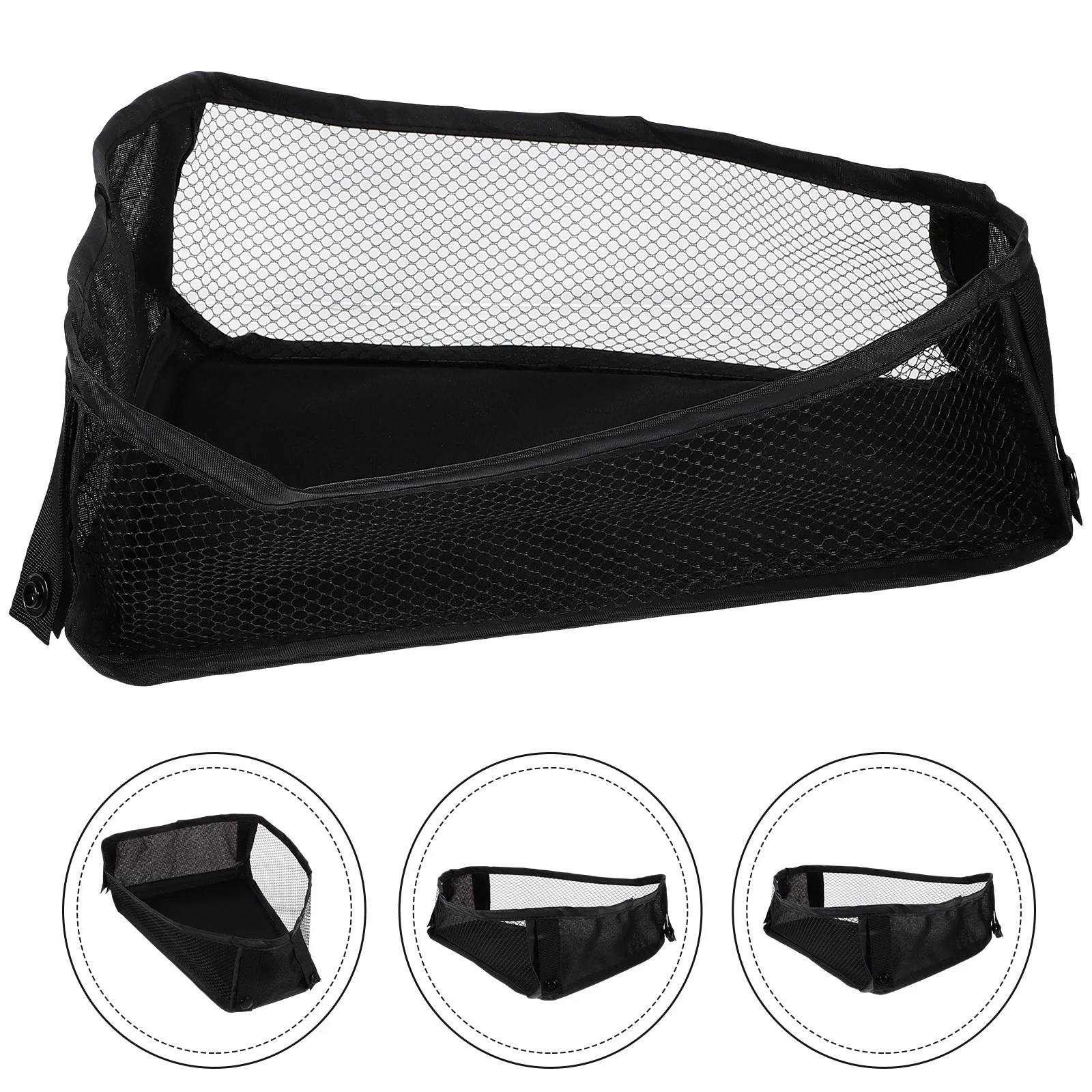 

Baby Stroller Mesh Bag Bottom Organizer for Milk Bottle Pouch Universal Storage Bags