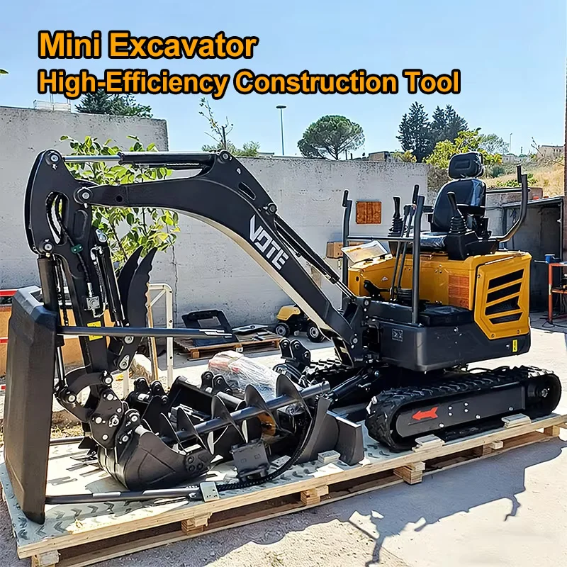 Hot selling Mini Excavators 2 ton Hydraulic Crawler Excavator Customizable 1 ton 1.6 ton Multifunctional Small Excavators