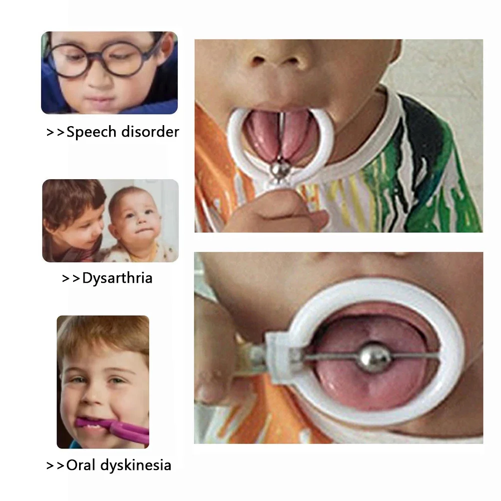 Kids Oral Tongue Tip Muscle Strength Training Tool Dysarthria Autism Speech Therapy Children Mouth Tongue Elevation Exercise