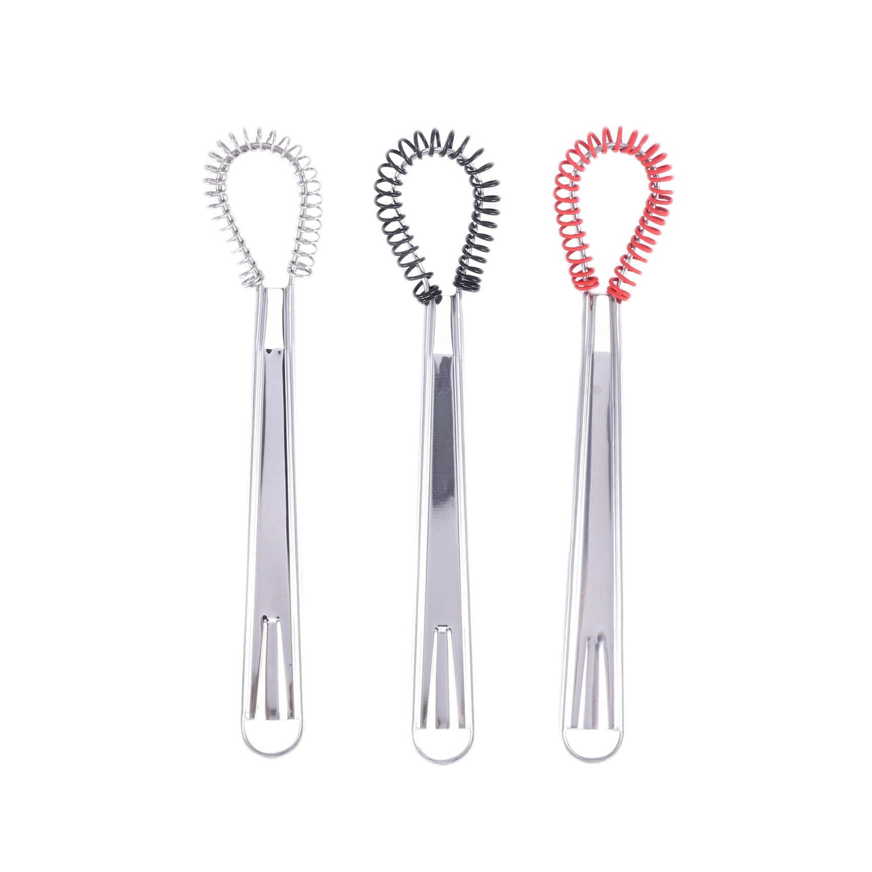 3 Pack Stainless Steel Mini Egg Whisk Handheld Milk Frother Foamer Foaming Creamy Coffee Mixer Spring Sauce Blender